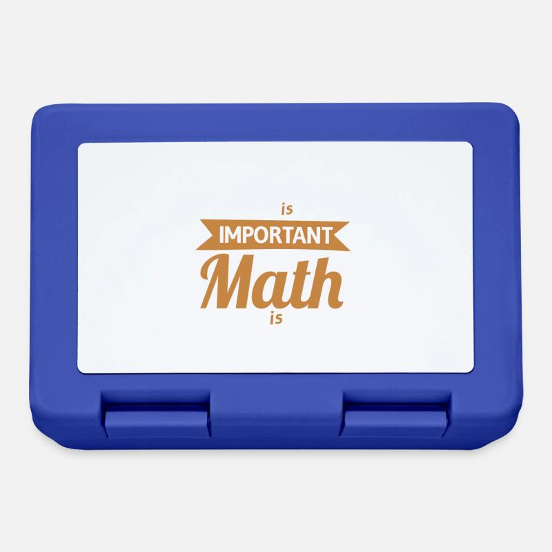 English Is Important But Math Is Importanter - Lunchbox - royal blue