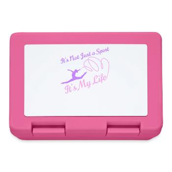 Turnen Turner Turnerin Lustiger Turnspruch Turner - Brotdose - Pink - Vorne