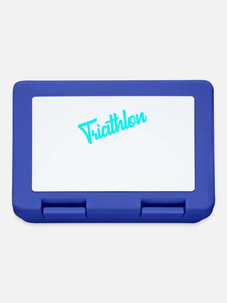 Triathlon Triathlet Mädchen Frau - Brotdose - Royalblau