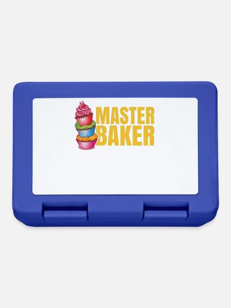 Bäckermeister - Backen Bäcker Bäckerin Cupcake - Brotdose - Royalblau