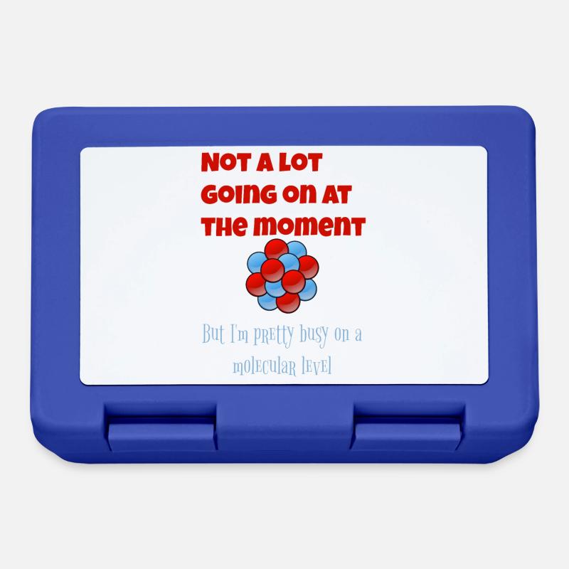 Il ne se passe pas beaucoup de choses au moment où la molécule de chimie - Boîte à goûter - bleu royal