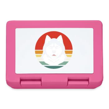 Malamute Schlittenhund - Brotdose - Pink - Vorne