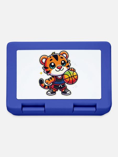 Basketball Tiger - Brotdose - Royalblau