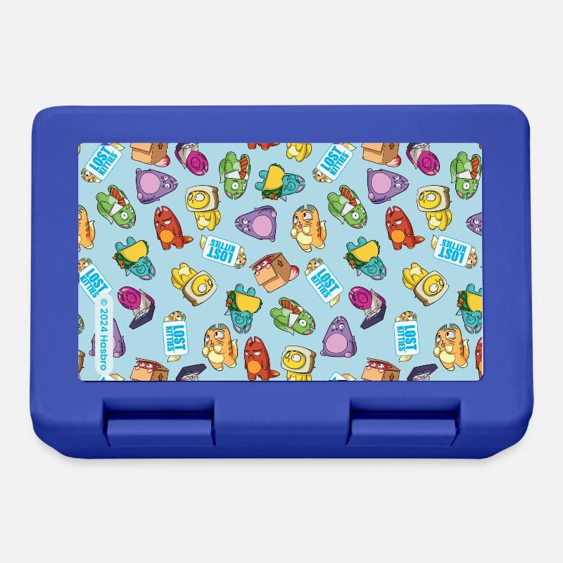 Lost Kitties Squad Goals Blue Background - Lunchbox - royal blue