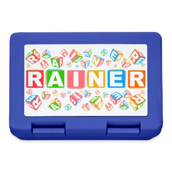 RAINER colourful cubes - Brotdose - Royalblau - Vorne