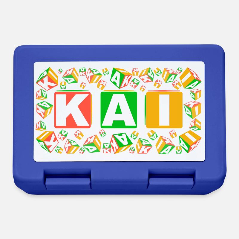 KAI colourful cubes - Brotdose - Royalblau