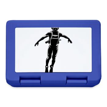 Taucher - Hobby / Sport Sticker - Brotdose - Royalblau - Vorne