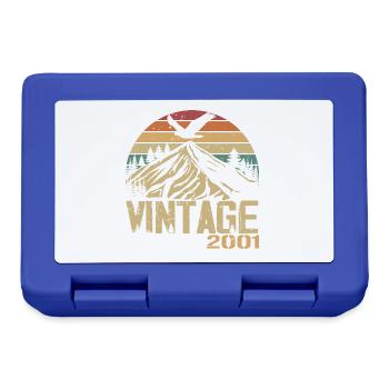 Vintage 2001 Cadeau Anniversaire 2001 Retro 2001 - Boîte à goûter - bleu royal - Devant