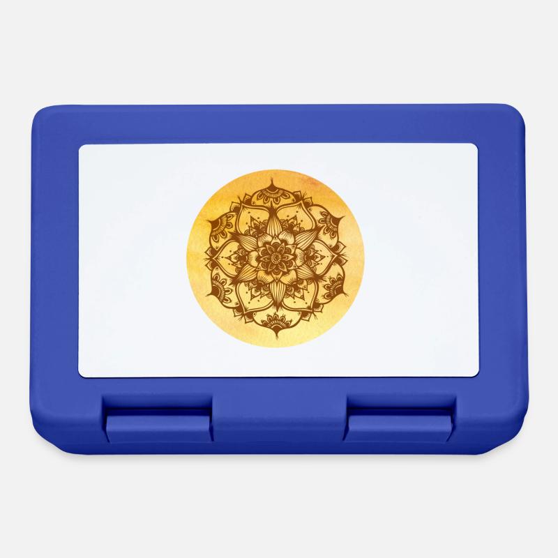 Solar-Mandalas - Brotdose - Royalblau