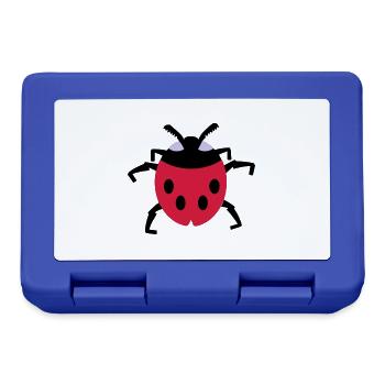 Marienkäfer / ladybug (3c) - Brotdose - Royalblau - Vorne