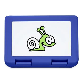 funny snail - Lunchbox - royal blue - Front