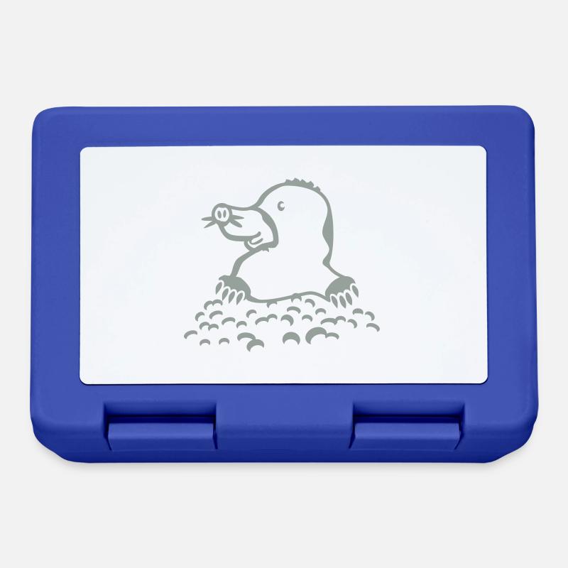 grain de beauté - Boîte à goûter - bleu royal