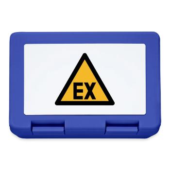 Hazard Symbol - Explosion Danger (2-color) - Lunchbox - royal blue - Front