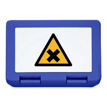 Hazard Symbol - Harmful Substances (2-color) - Lunchbox - royal blue - Front
