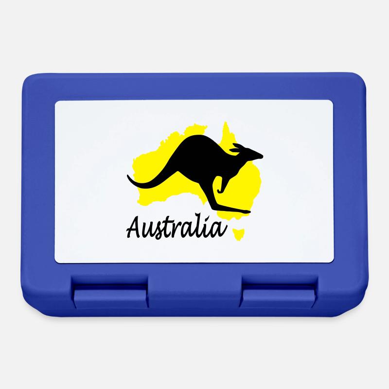 australia australien - Brotdose - Royalblau