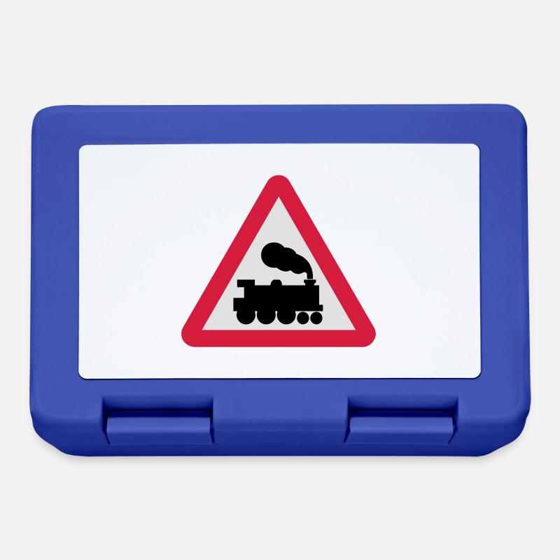 Trains - Lunchbox - royal blue