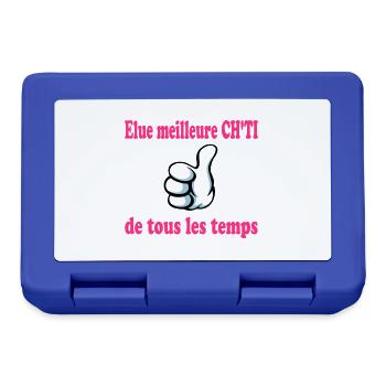 Elue meilleure ch'ti de tous les temps - Boîte à goûter - bleu royal - Devant