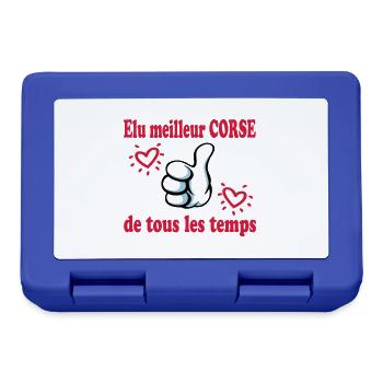 Elu meilleur corse de tous les temps - Boîte à goûter - bleu royal - Devant