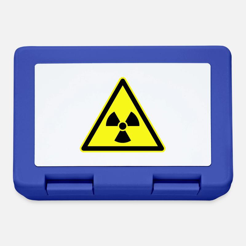 Nuclear Radiation, Warning Ionizing Radiation - Lunchbox - royal blue