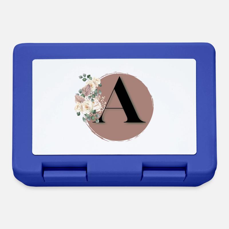 Buchstabe A - Brotdose - Royalblau