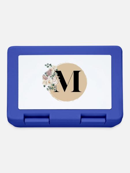 Buchstabe M - Brotdose - Royalblau
