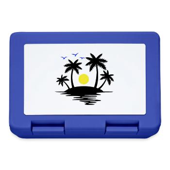 Paradise Island - Lunchbox - royal blue - Front
