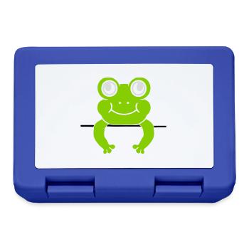 Frog Wall Shield Comic - Lunchbox - royal blue - Front