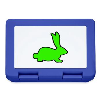Lapin - Boîte à goûter - bleu royal - Devant