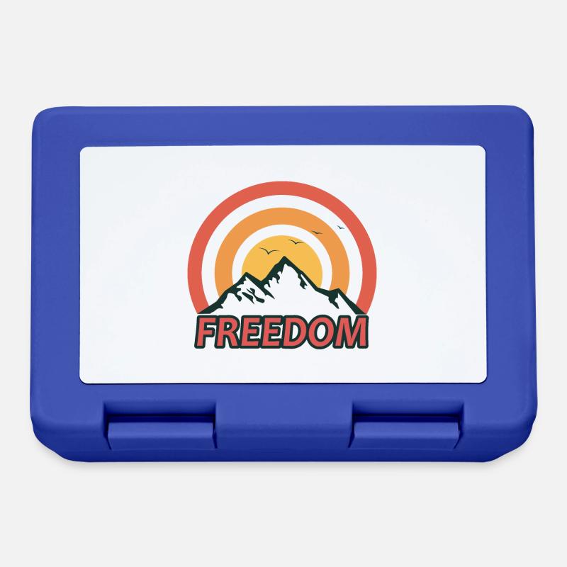 freedom logo - Boîte à goûter - bleu royal