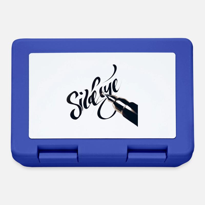 Sideeye eye side eye handschrift - Brotdose - Royalblau