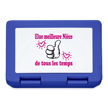 Voted best niece OF ALL TIME - Lunchbox - royal blue - Front