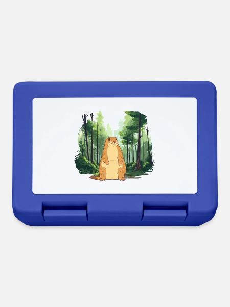 Strong groundhog nature landscape - Lunchbox - royal blue