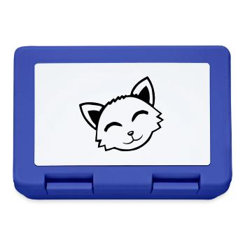 Cat Pet Animal Cute Little Kitten Friendly - Lunchbox - royal blue - Front