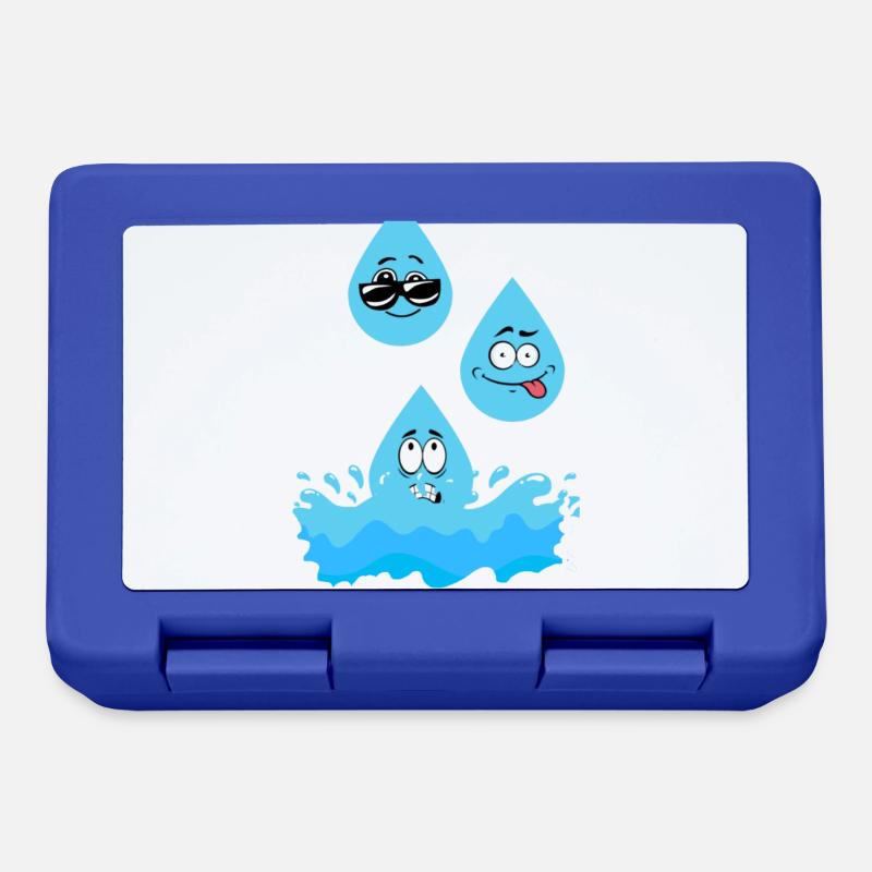 Goutte d'eau - Boîte à goûter - bleu royal