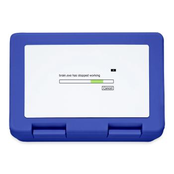 brain.exe stopped working saying brain brain .exe - Lunchbox - royal blue - Front
