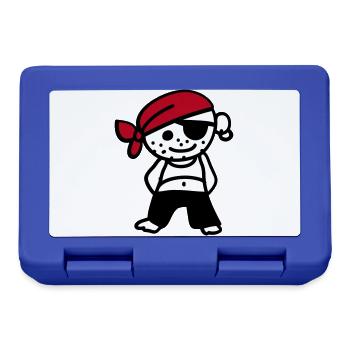 Pirate - Lunchbox - royal blue - Front