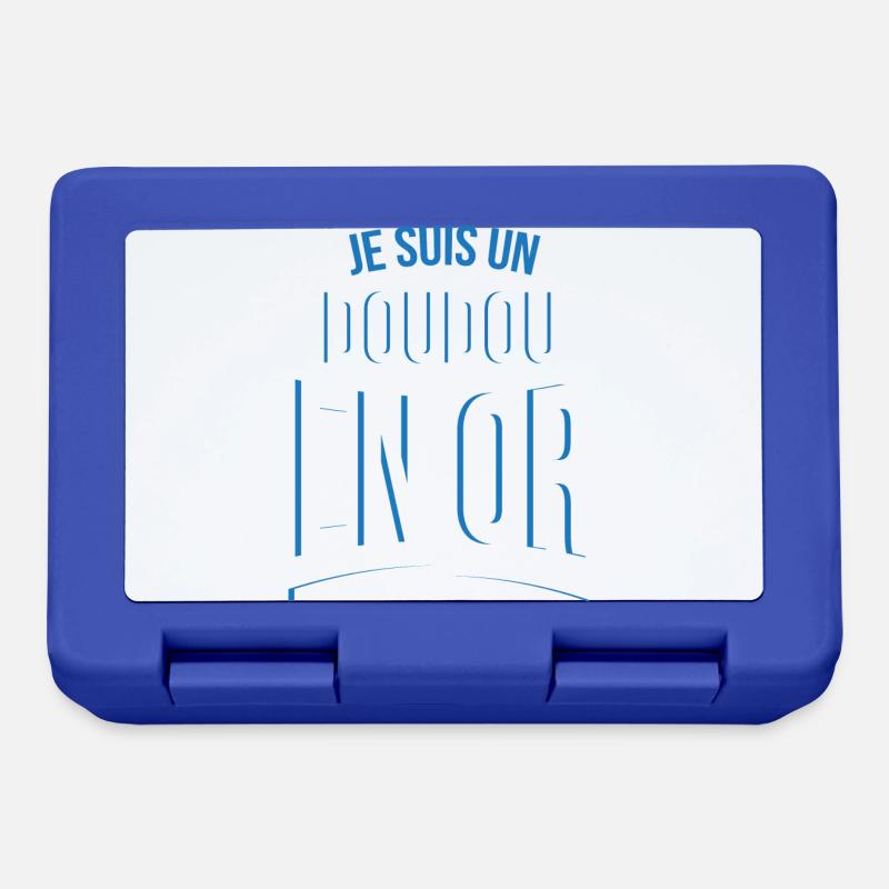 je suis un Doudou en or cadeau idée humour - Boîte à goûter - bleu royal
