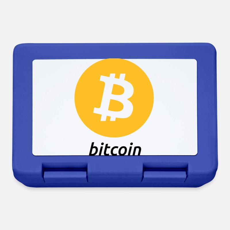 Bitcoin - Brotdose - Royalblau