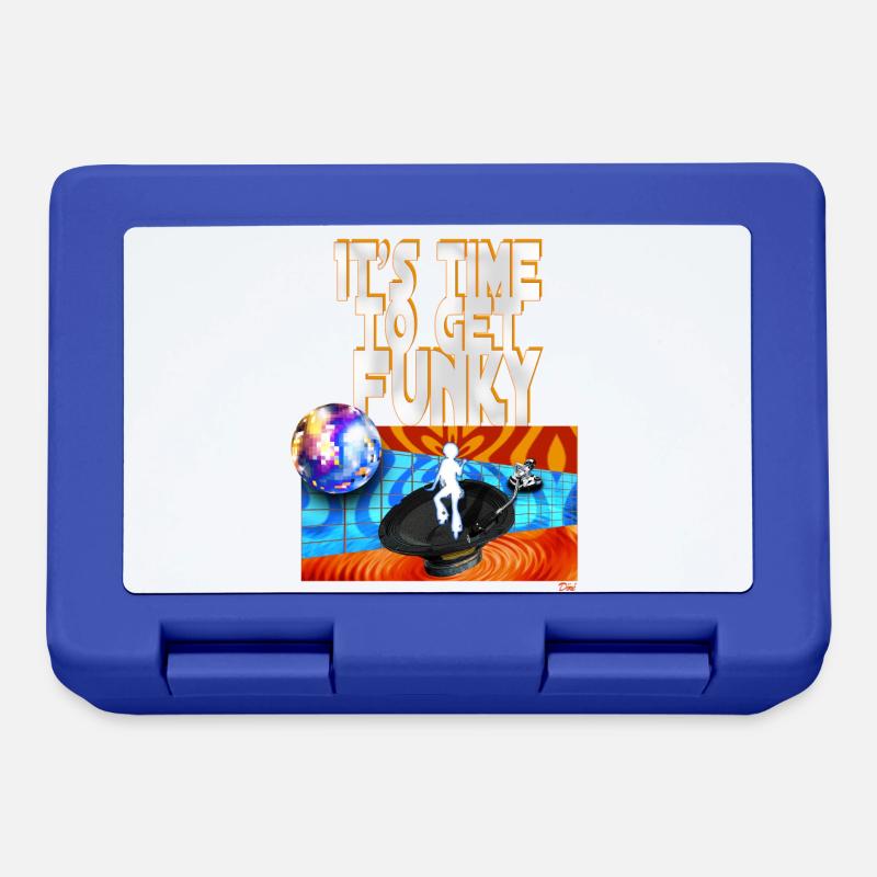 It's time to get funky - Lunchbox - royal blue
