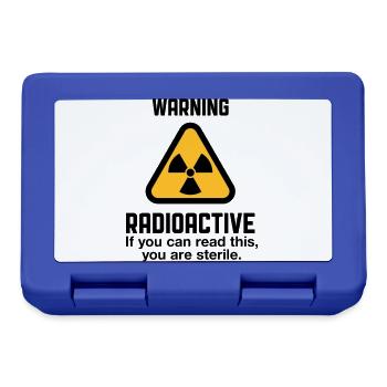 Attention: Radioactivity - Lunchbox - royal blue - Front