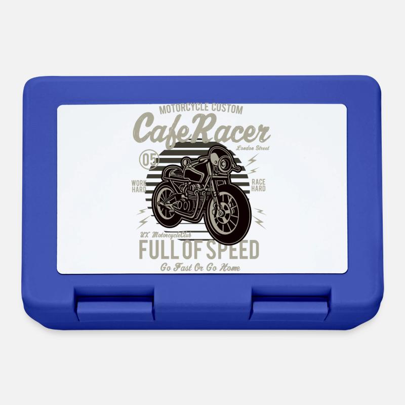 Cafe Racer - Brotdose - Royalblau