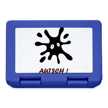 black spot with eyes - Ouch - Lunchbox - royal blue - Front