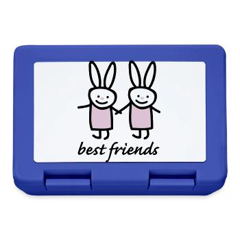 best friends - Boîte à goûter - bleu royal - Devant