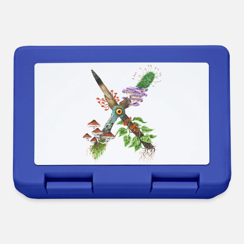 X-tinction / Pilze - Brotdose - Royalblau