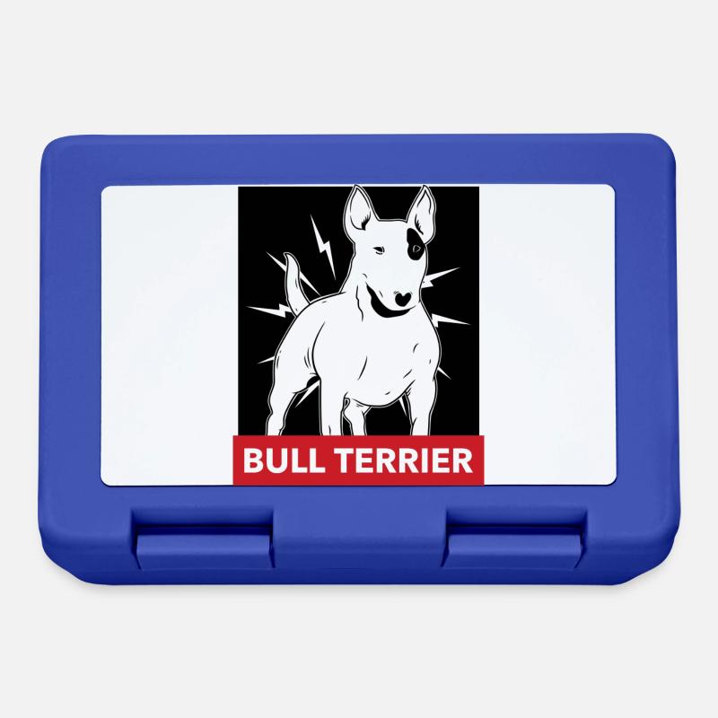 Bull Terrier - Boîte à goûter - bleu royal