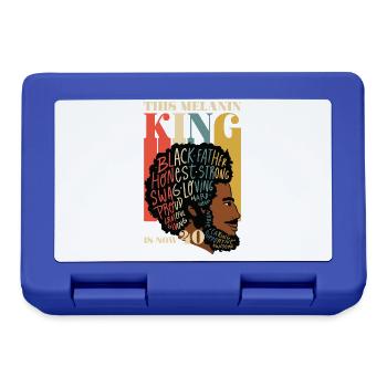Dieser Melaninkönig Ist Jetzt 40 Juneteenth 40th - Brotdose - Royalblau - Vorne