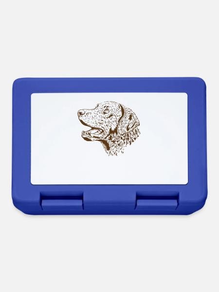 Hundekopf Chesapeake Bay Retriever Haustier - Brotdose - Royalblau