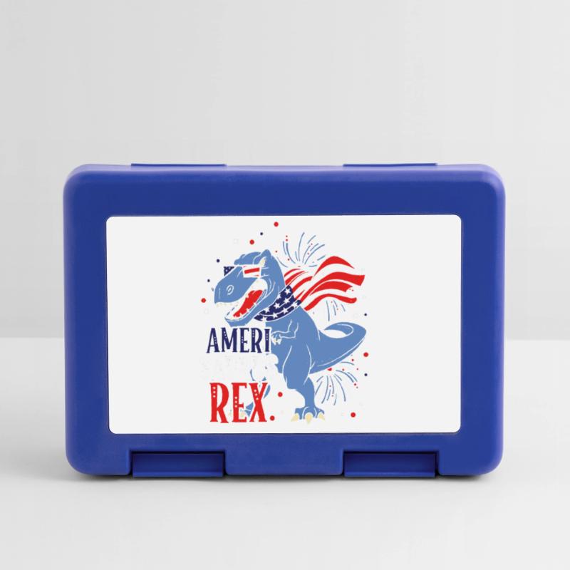 Ameri Saurus Rex 4 juillet Dinosaure Indépendance Boîte à goûter