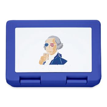 George Sloshington Drink 4. Juli - Brotdose - Royalblau - Vorne