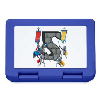 Medieval Knights Medieval History - Lunchbox - royal blue - Front